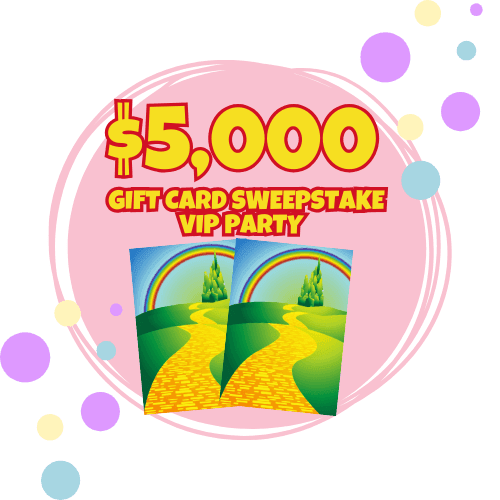 $5,000 Gift Card Sweepstakes VIP Party
